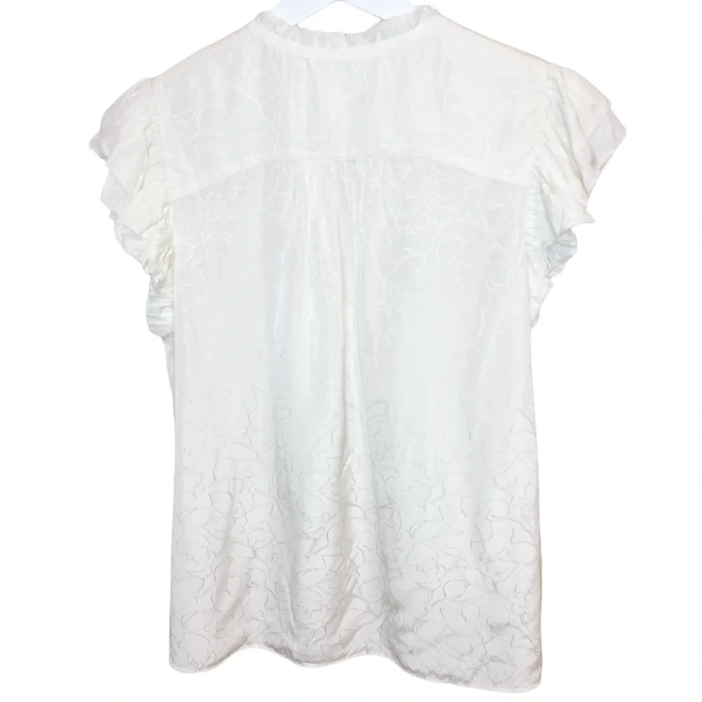 ba&sh | Solstice Top With Ruffled Shoulders - Picture 8 of 11